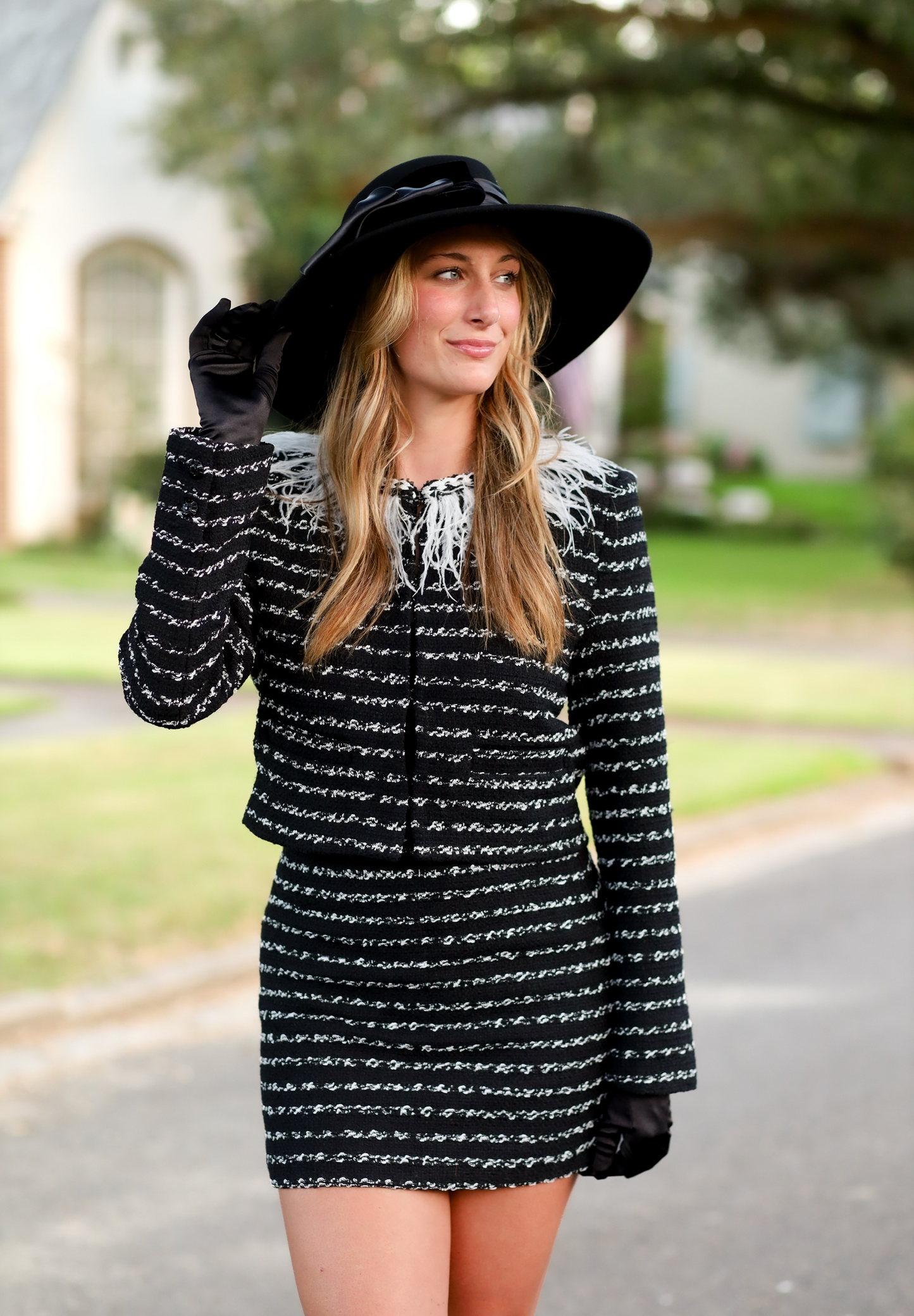 Etta Suit Skirt, BLACK