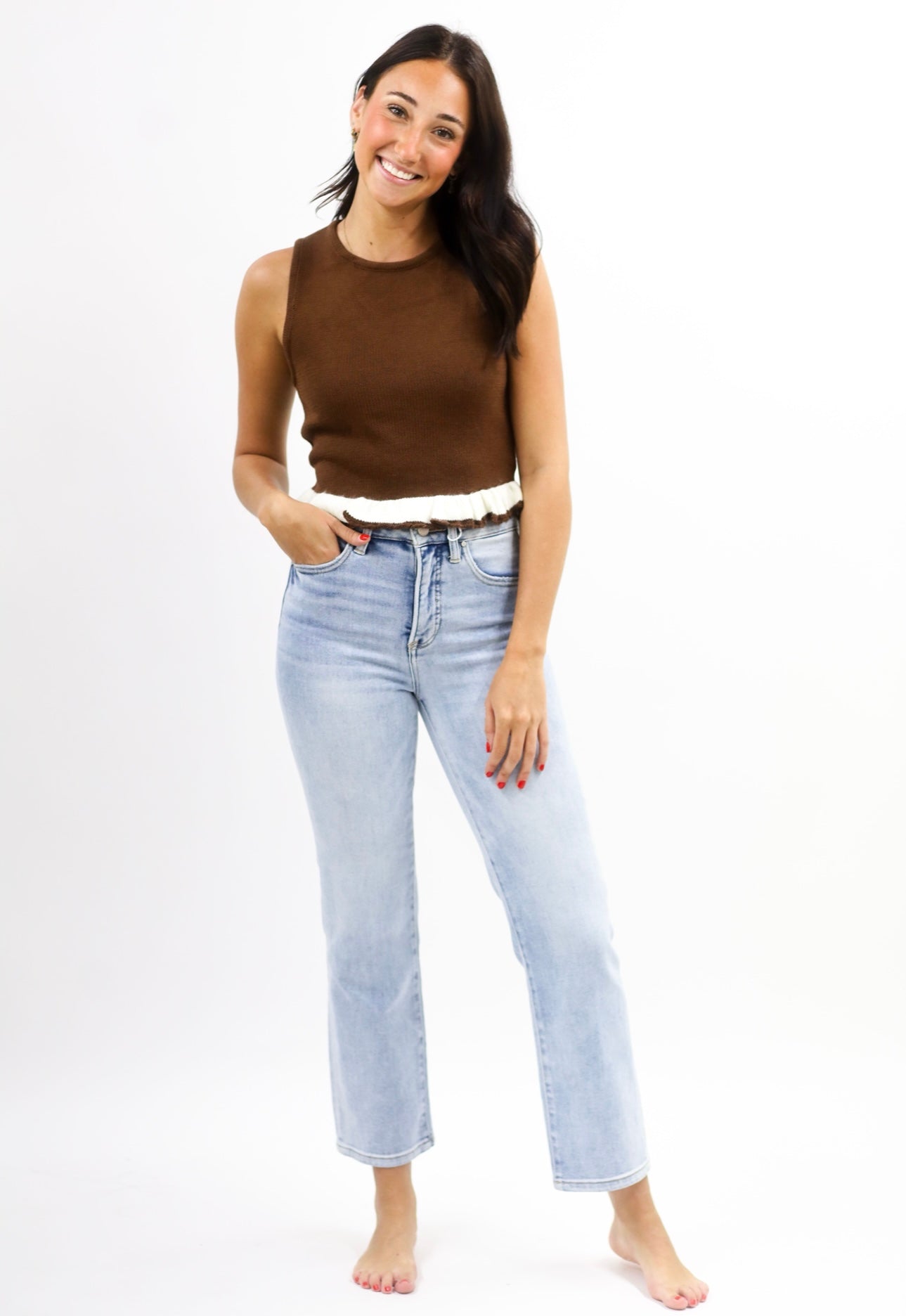 Lillian Top, BROWN