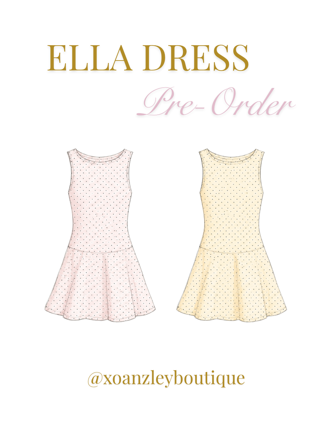 Ella Dress, PINK & YLW