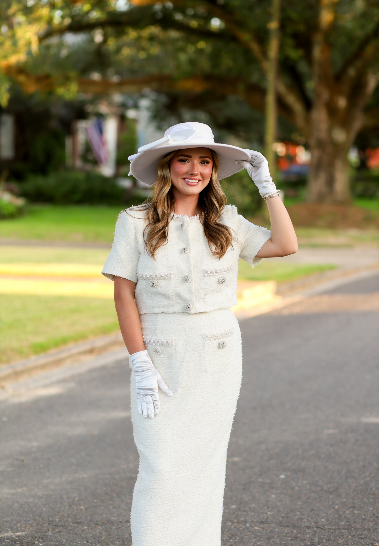 Estelle Suit Skirt, CREAM