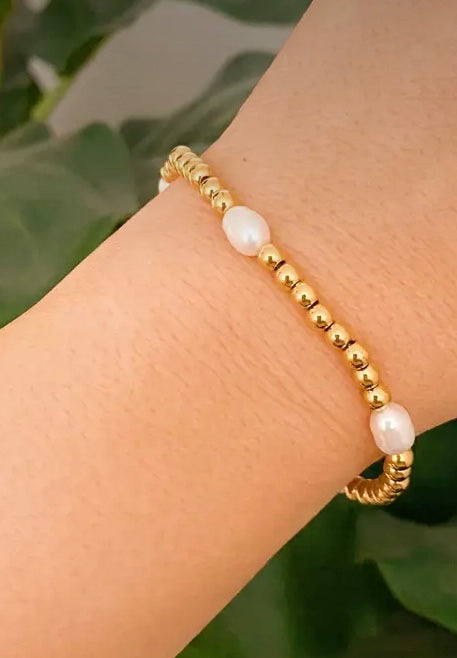 Pearl Bubble Bracelet, GOLD