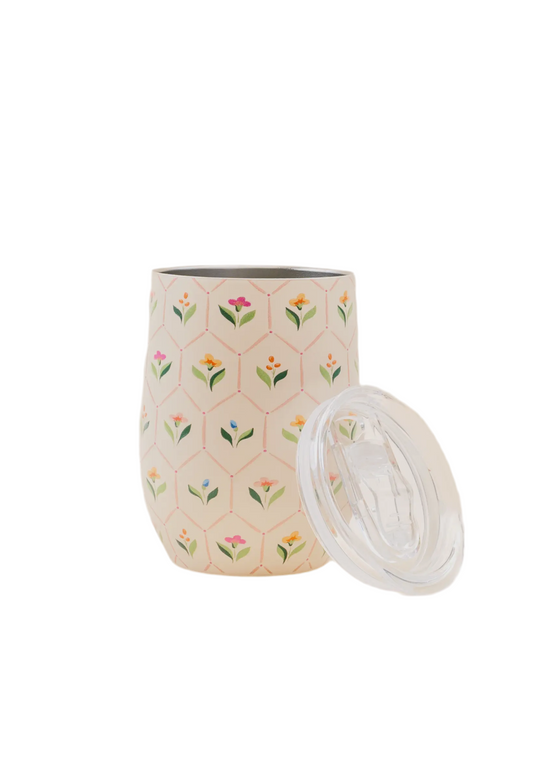 Floral Wine Tumbler