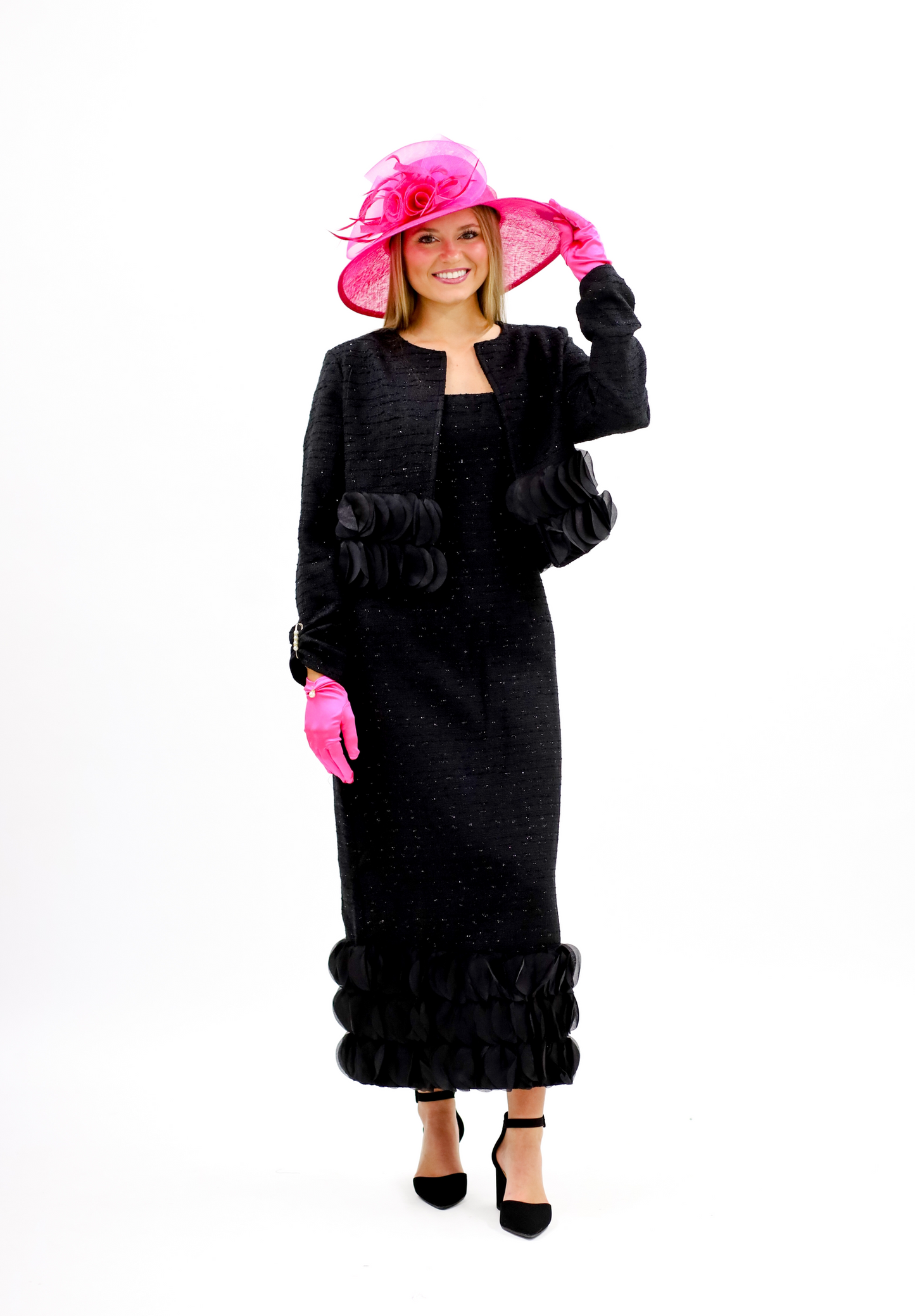 Florence Suit Dress, BLACK