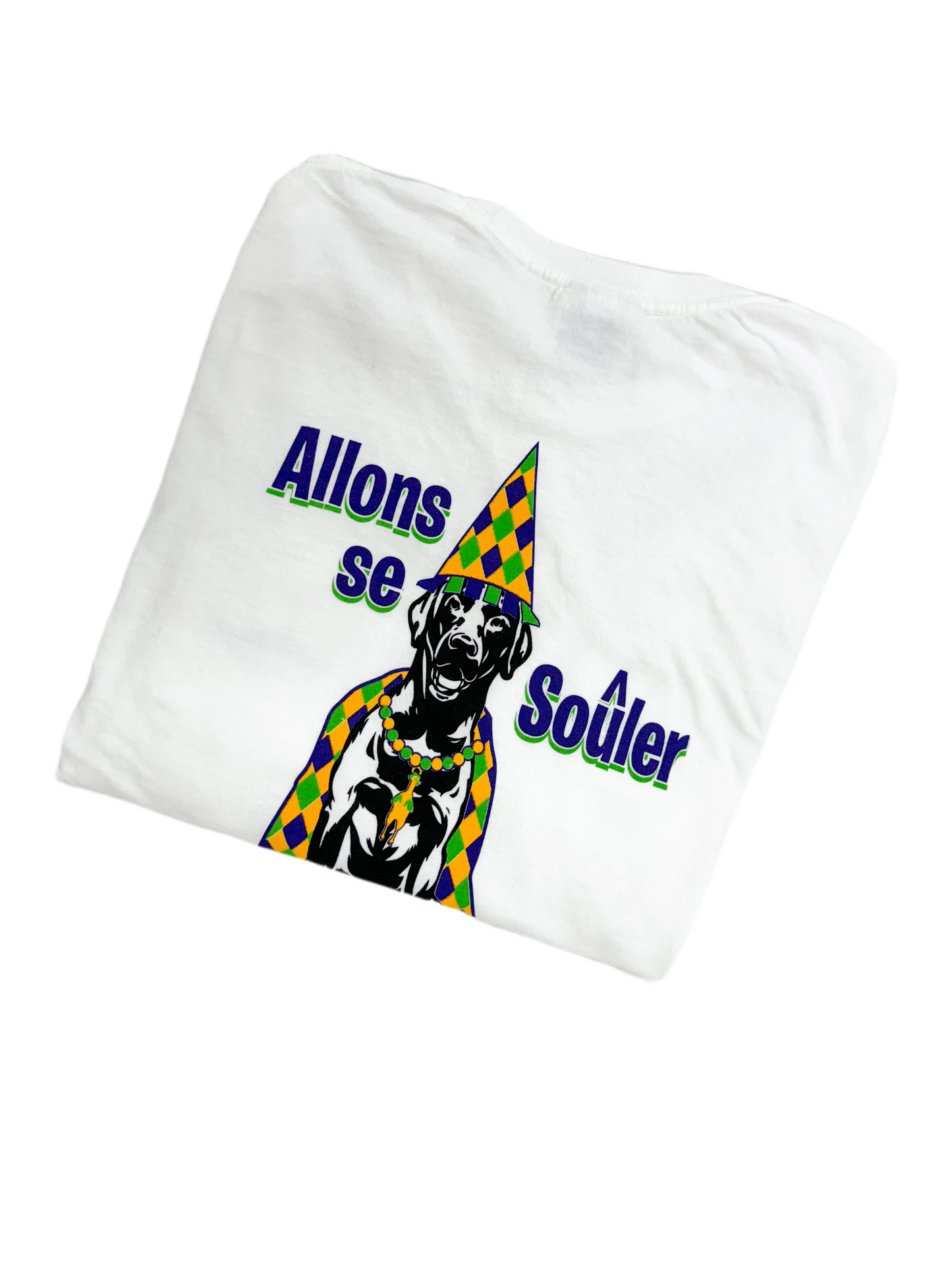 Padnas’ Long Sleeve Mardi Shirt, PURPLE & WHITE