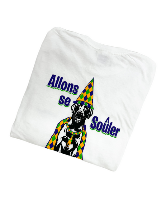 Padnas’ Long Sleeve Mardi Shirt, PURPLE & WHITE