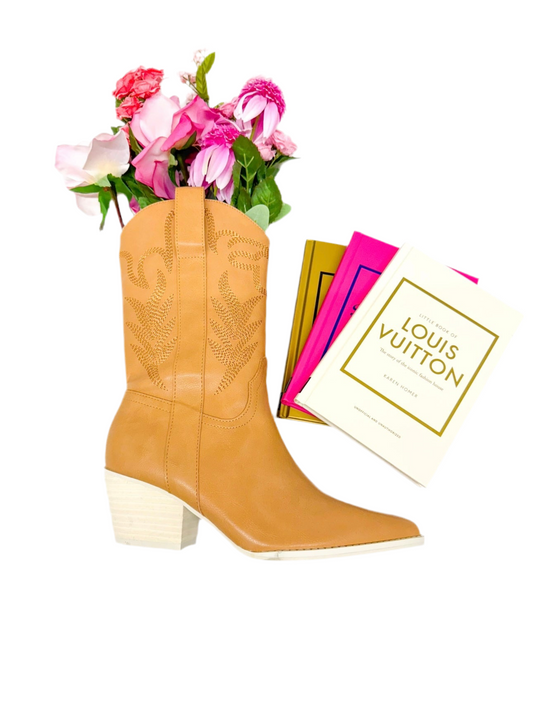 Julie Short Boot, TAN