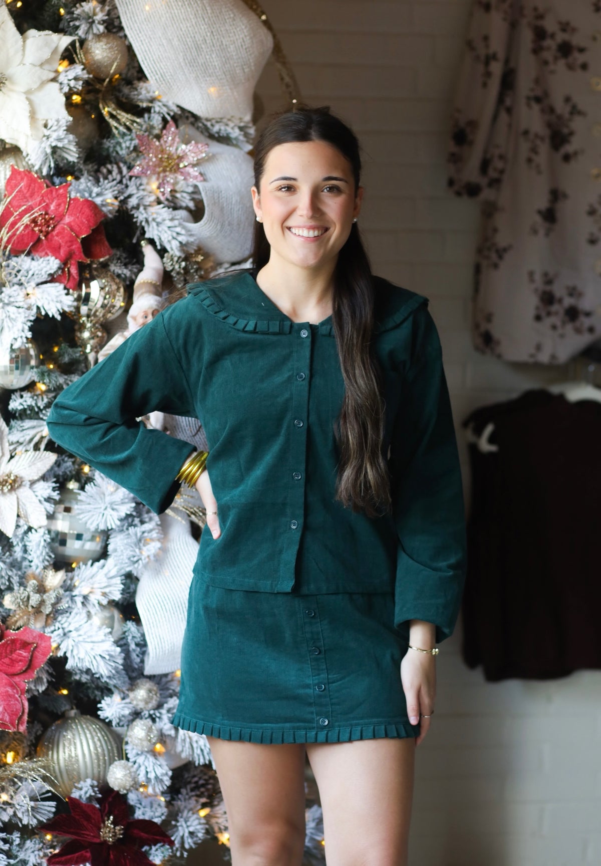 Alix Set Top, GREEN