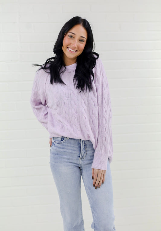 Lila Sweater, PURPLE