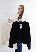 Jessa Top, BLACK & CREAM
