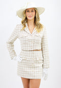 Adeline Suit Skirt, TAUPE