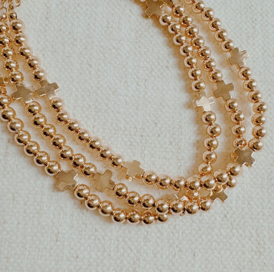 Triple Necklace, GOLD