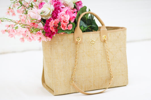 Melissa Tote Bag, TAN