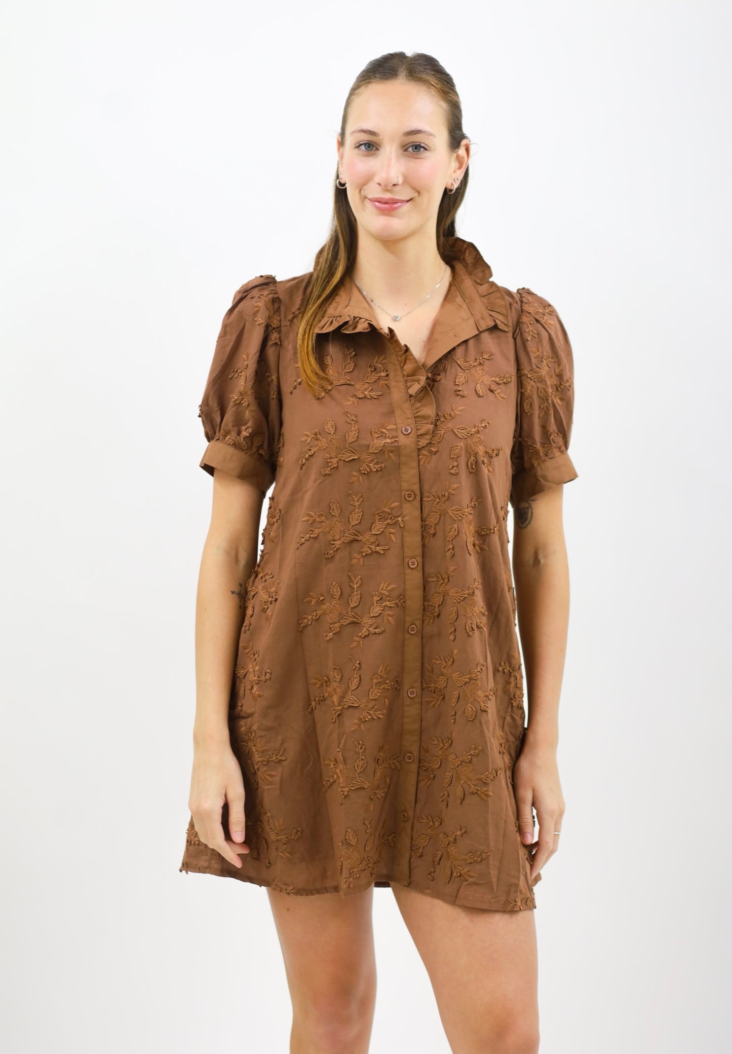 Kennedy Dress, BROWN
