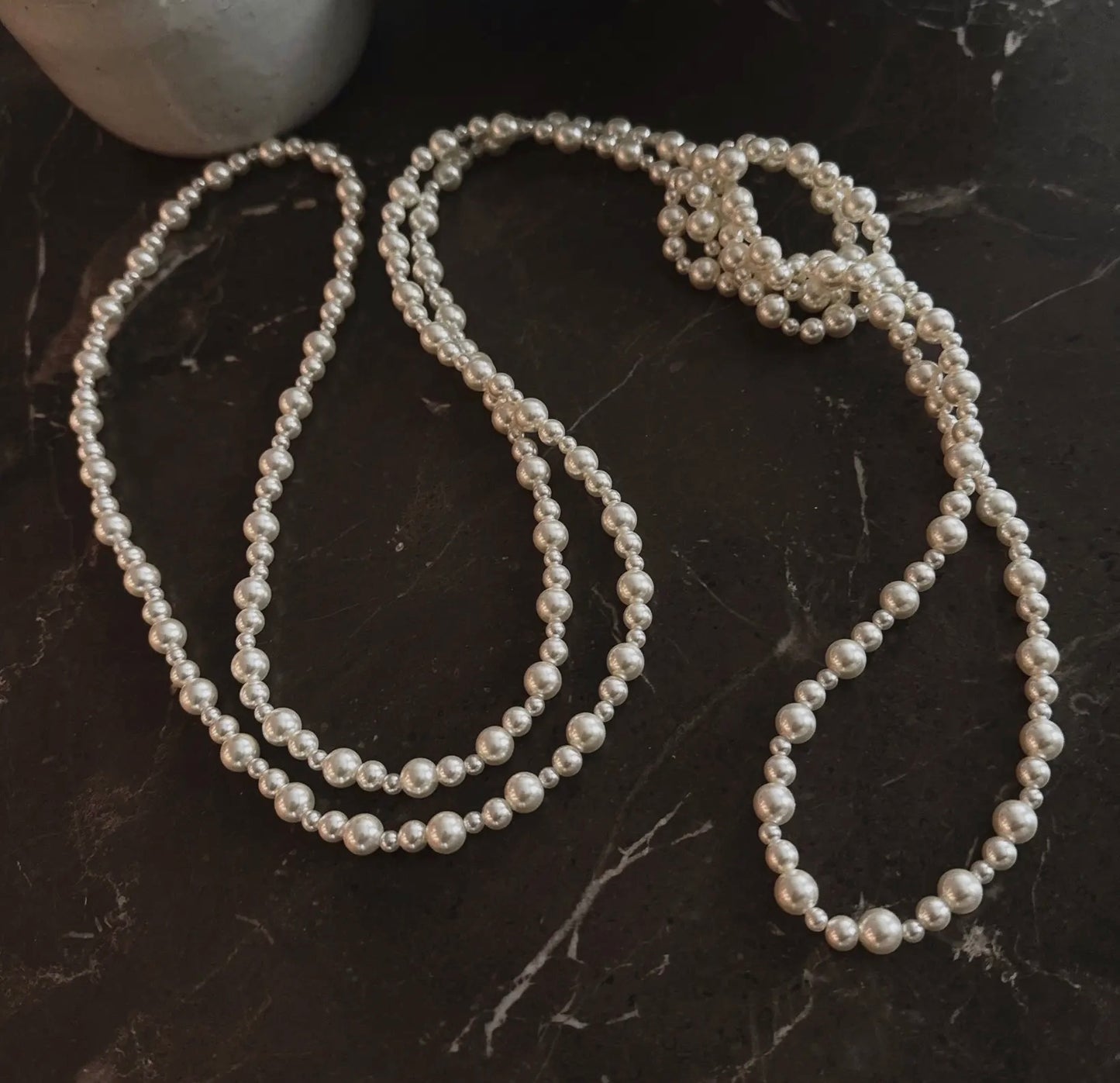 Poised Pearl Necklace, CREAM