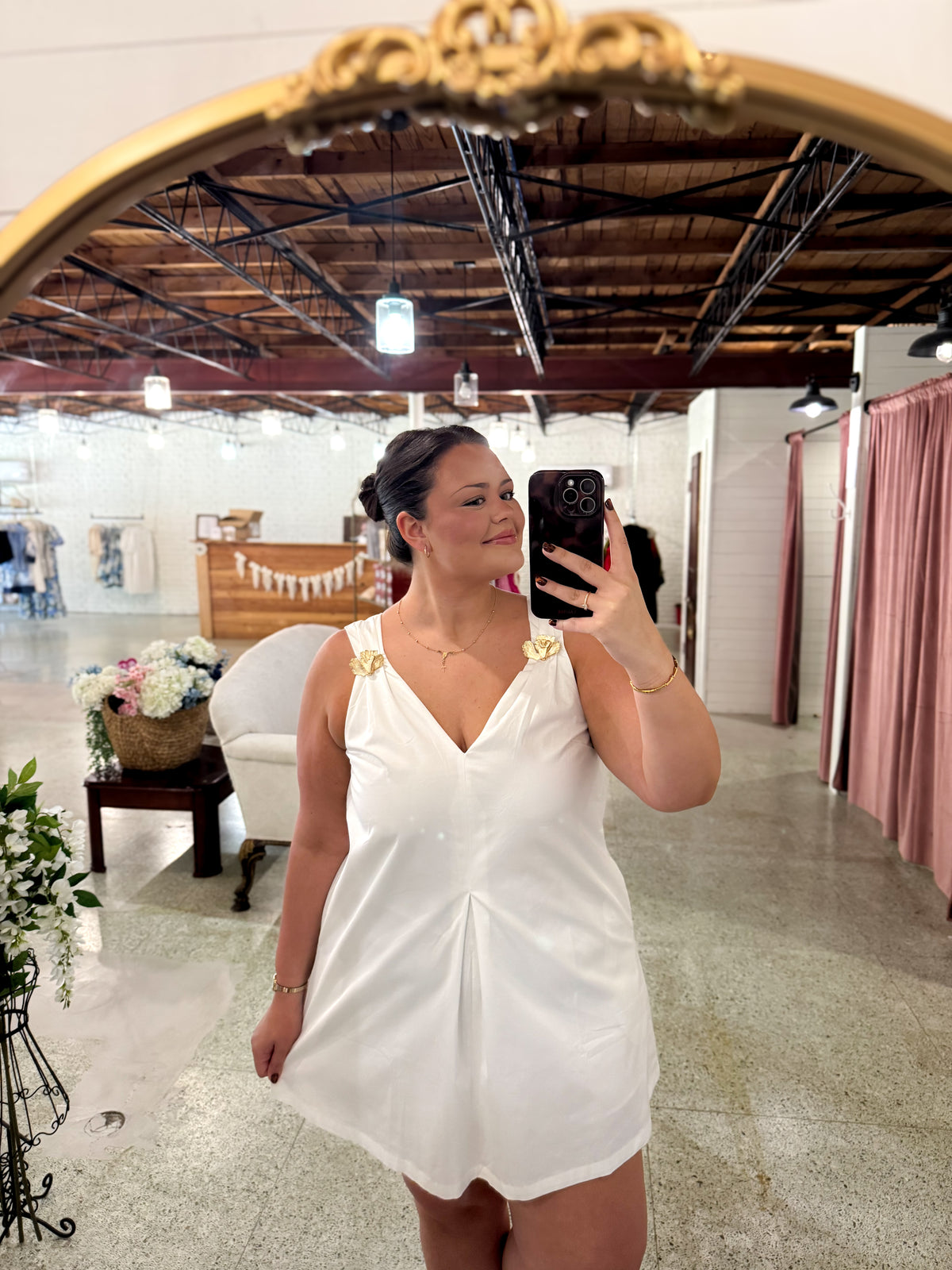 Madison Dress, WHITE