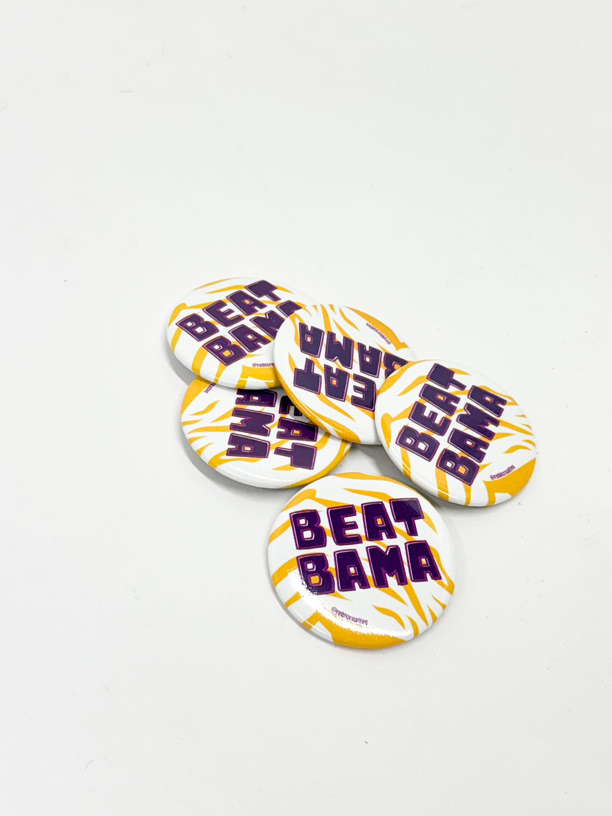 Beat BAMA Pin, WHITE