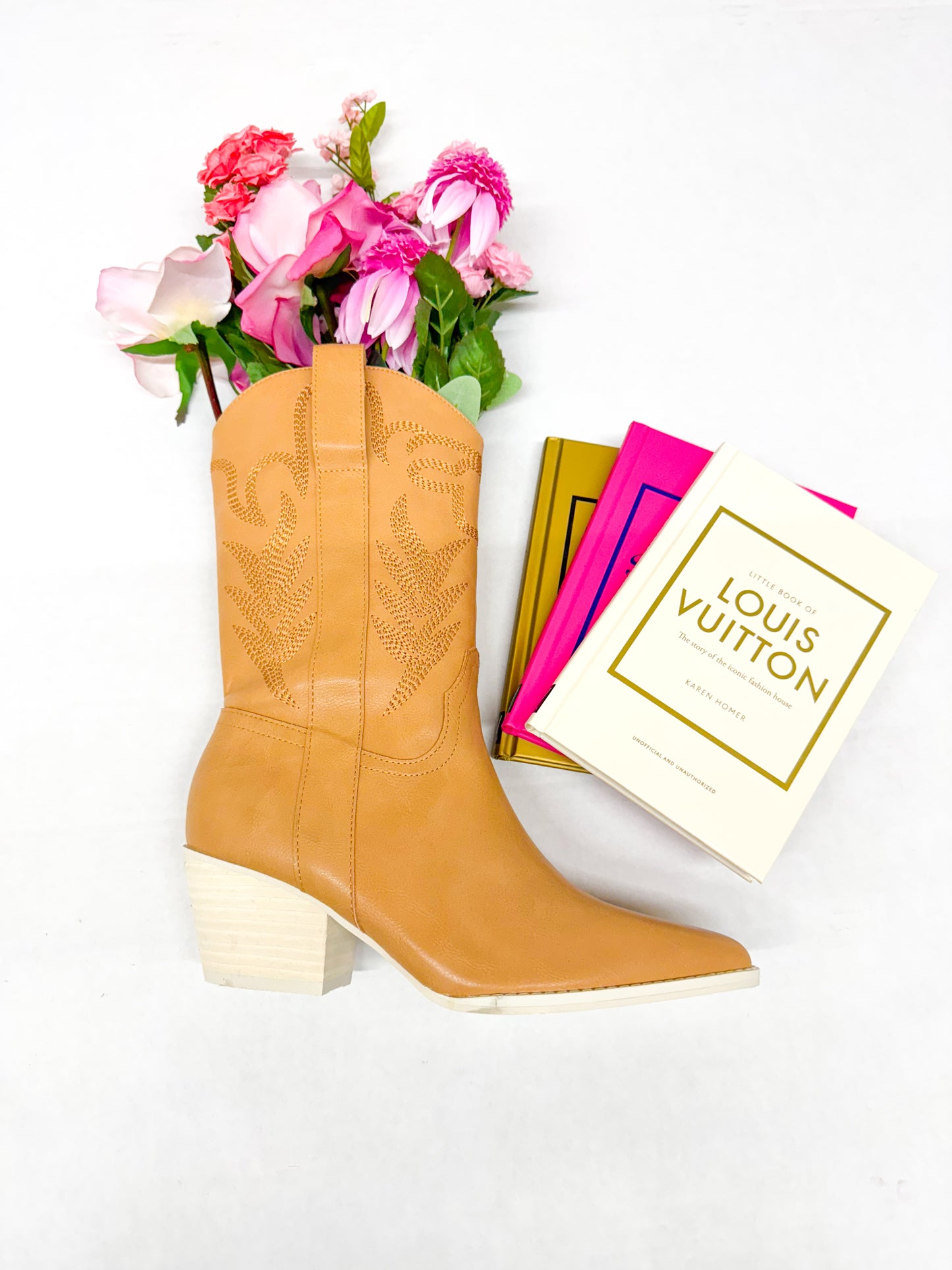 Julie Short Boot, TAN