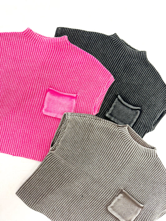 Stassi Sweater, BR/BL/PI