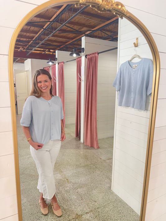 Henley Top, BLUE