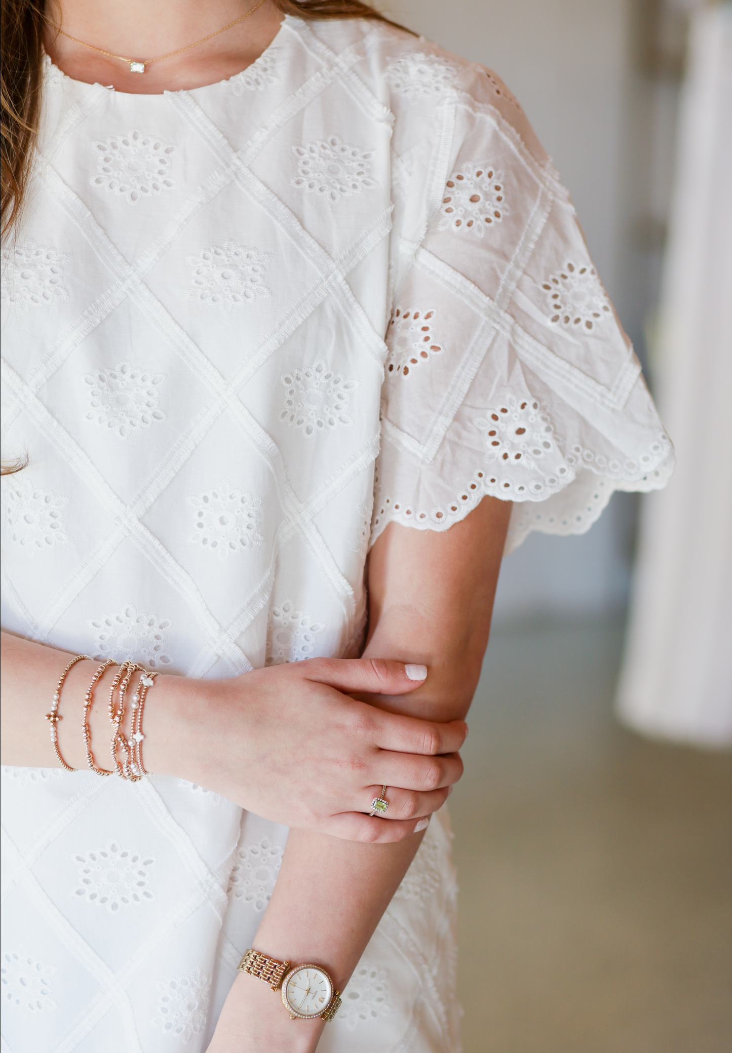 Eliza Dress, WHITE