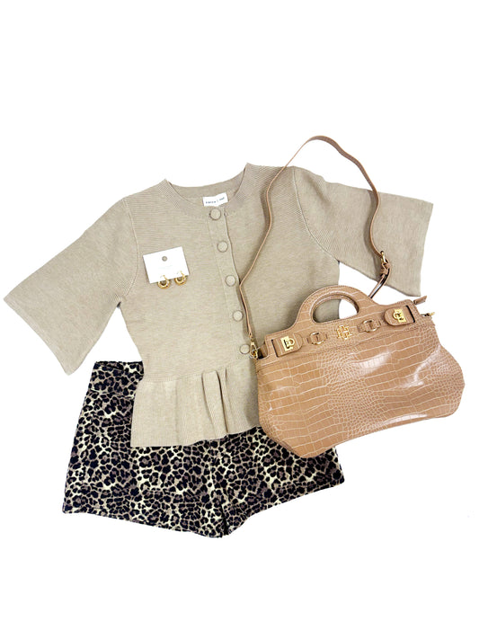 Emery Top, BEIGE