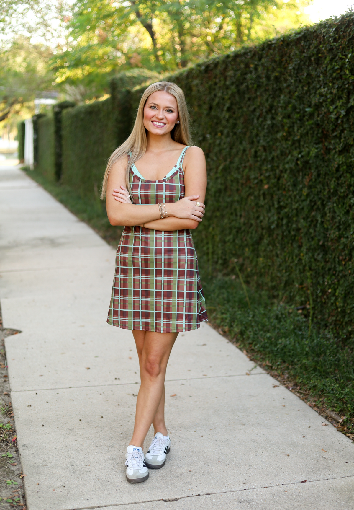 Vivian Dress, BROWN MULTI