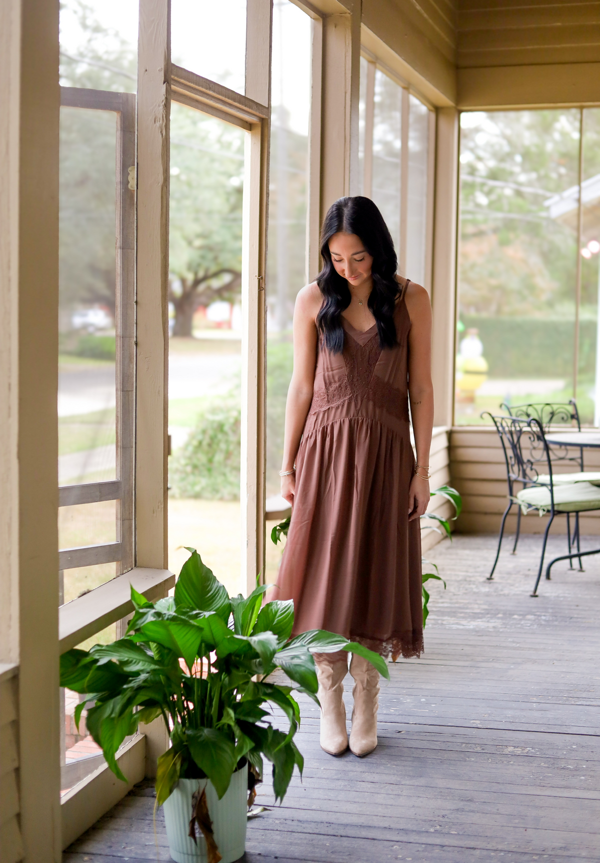 Autumn Dress, BROWN